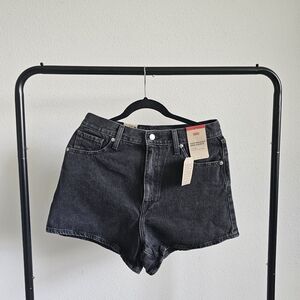Levi's Black Jean Shorts for Women